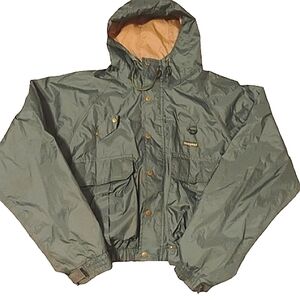 VTG Lakestream Hodgman Fishermen Nylon Utility Multi Pocket Jacket…Gorp Core